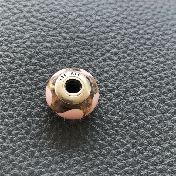 Pandora Pink Heart Glass Charm - Picture 2 of 3